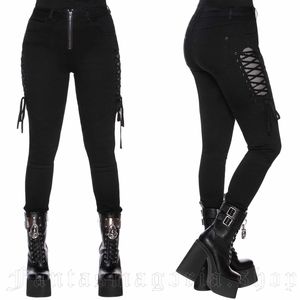 NWT KILLSTAR GET LACED SKINNY JEANS